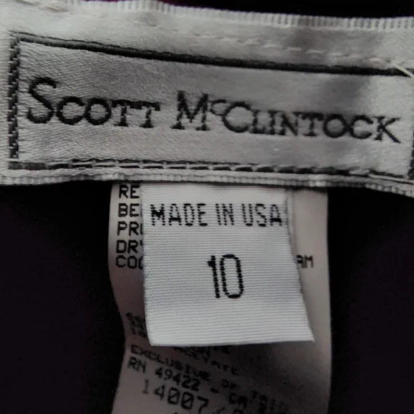 SOLD Scott McClintock Vintage Size 10 Velvet  Burgundy Formal Dress - Picture 9 of 10